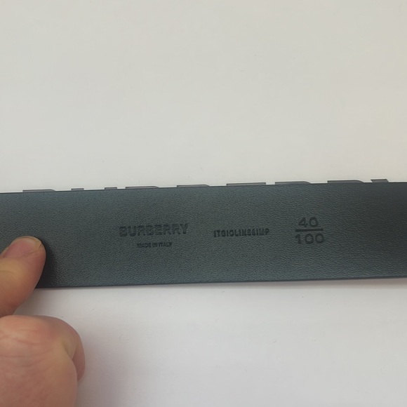 Burberry Check and Leather Belt Size 100 - Picture 4 of 10